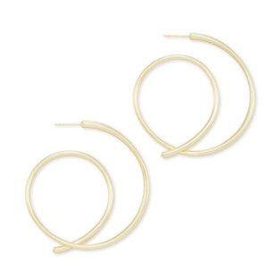 Kendra Scott Myles Hoop Earrings in Gold